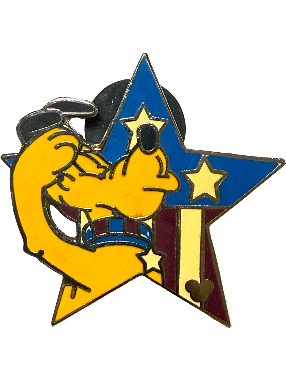Disney Pluto Patriotic Star Salute American Flag 2008 Hidden Mickey Pin 5 of 6